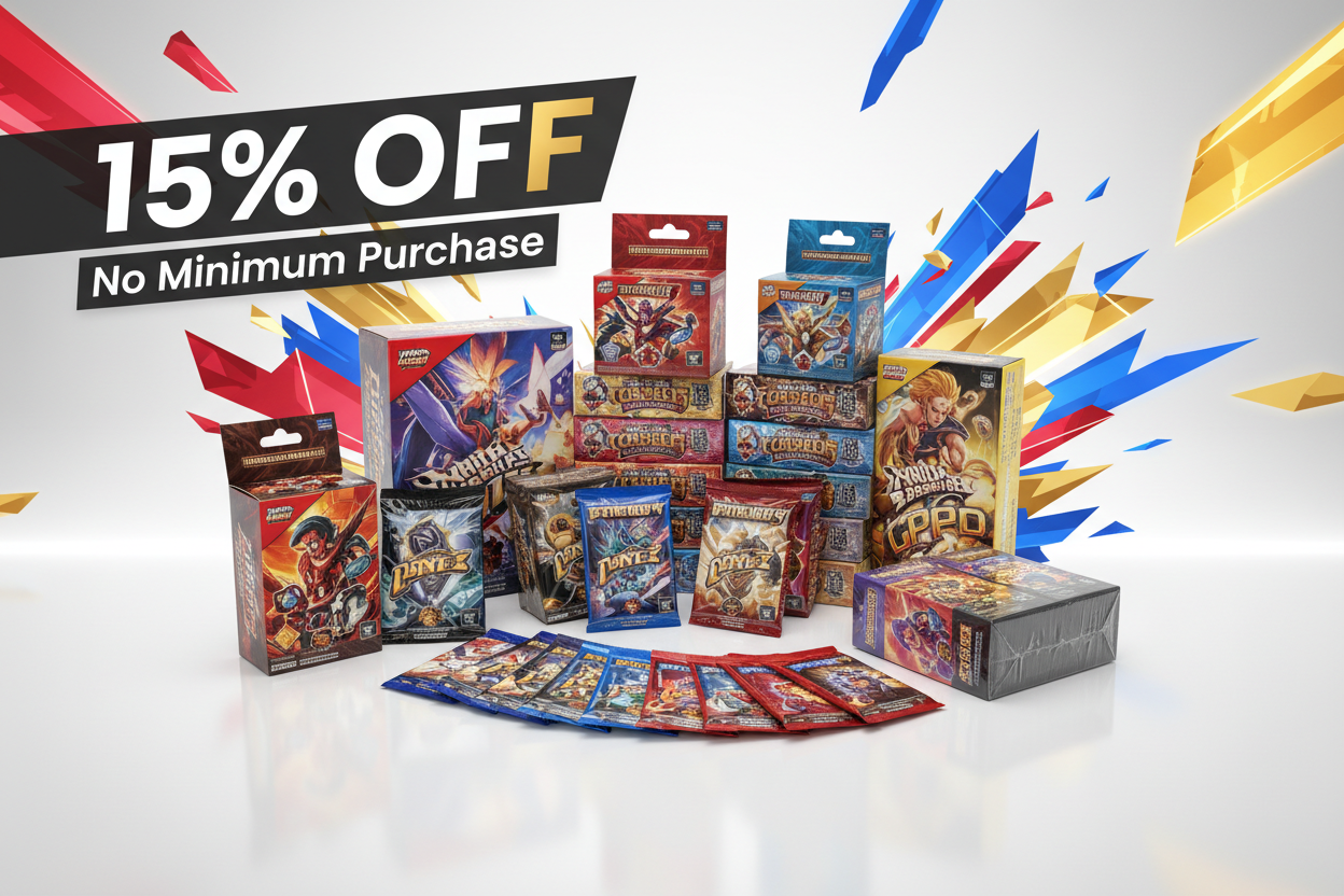 All Booster Boxes, Packs, Bundle & Brick ( 15% OFF No Minimum Purchase )