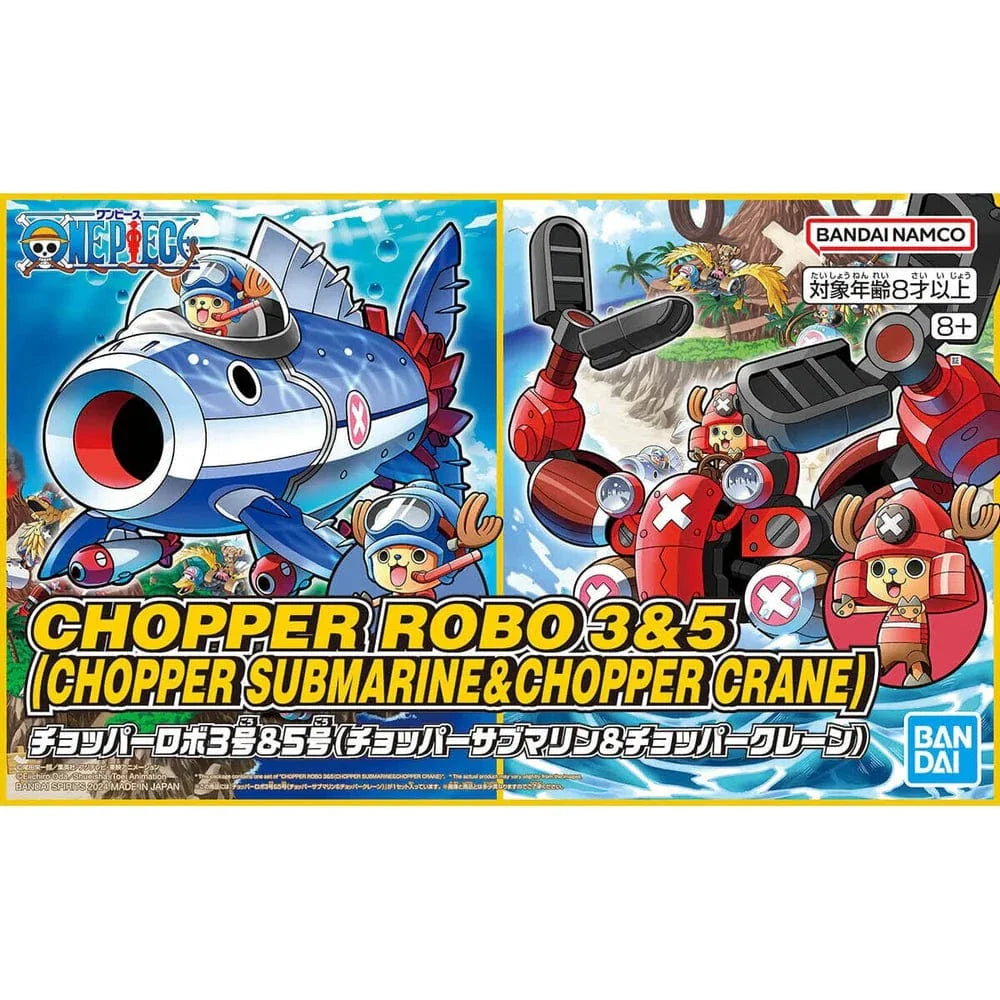 One Piece Model Kit: Chopper Robot 3 & 5 (Chopper Submarine & Chopper Crane)