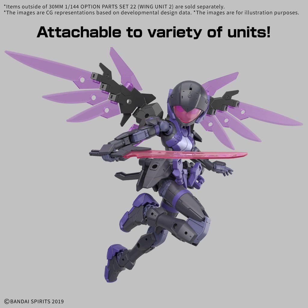 30MM: W-37 Option Parts 22 Set (Wing Suit Unit 2)