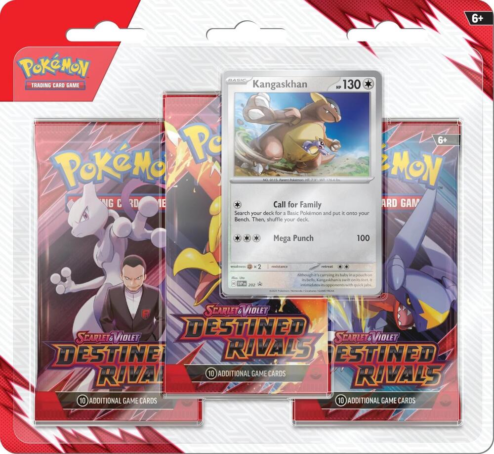 Pokemon Tcg: Scarlet And Violet Destined Rivals (Sv10) Three Blister Pack