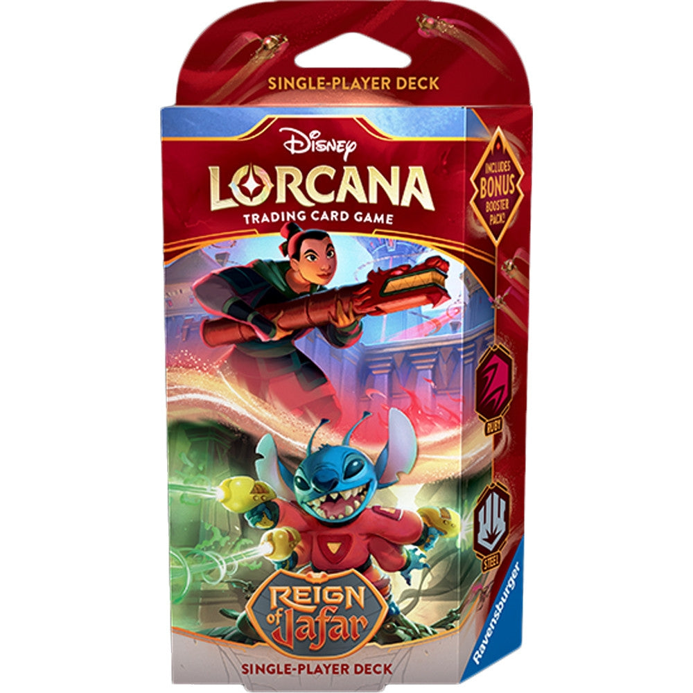 Disney Lorcana: Reign of Jafar Starter Deck (Ruby & Steel)