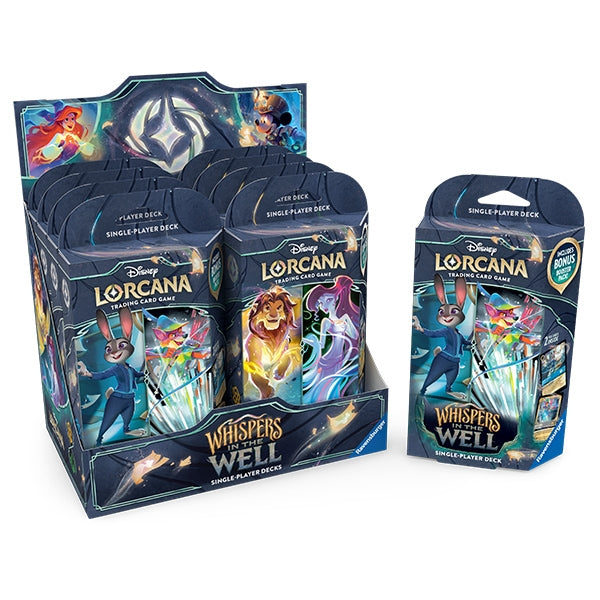 Disney Lorcana TCG: Whispers in the Well - Starter Deck Carton (8) (presale)