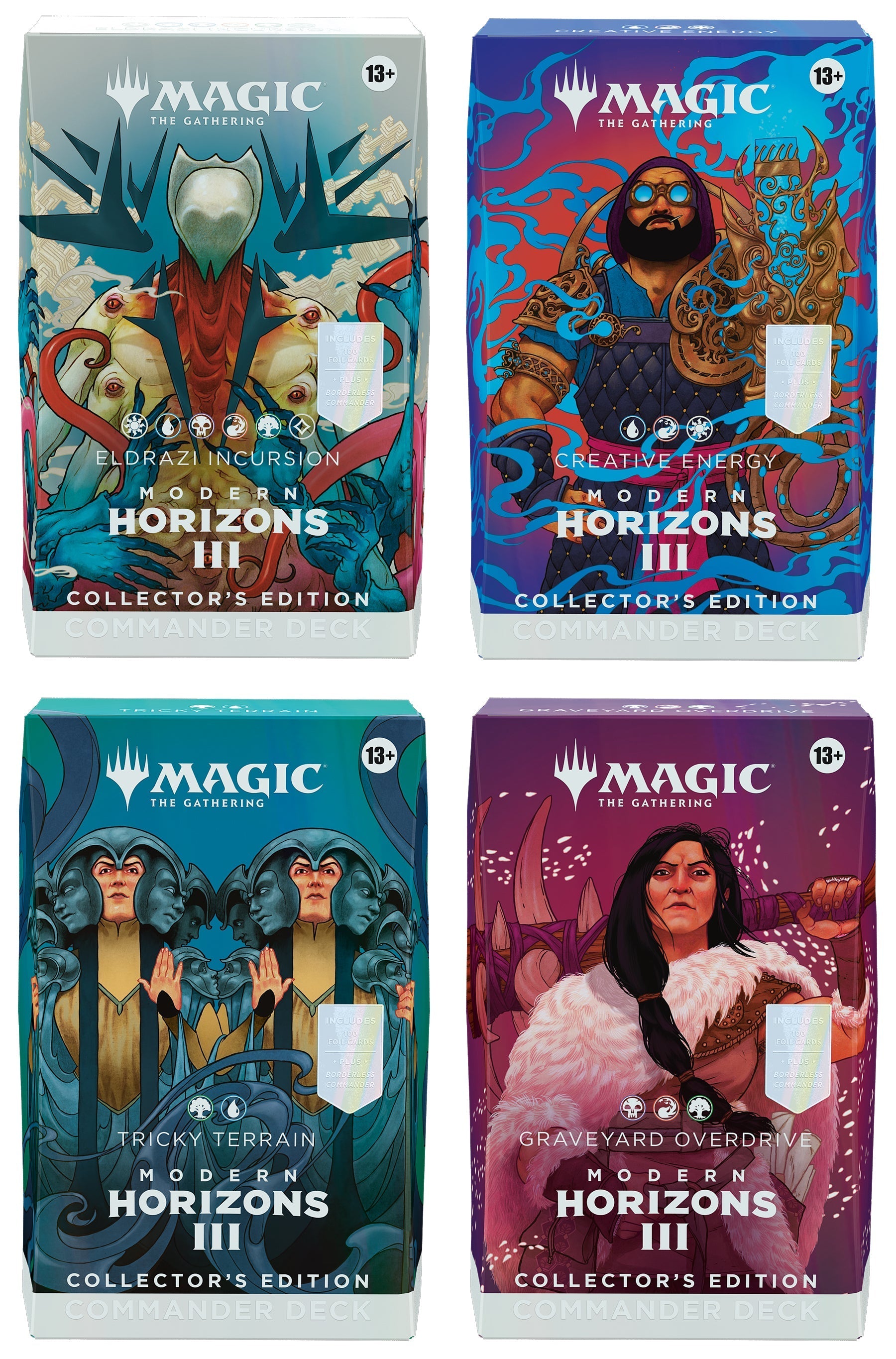 Magic the Gathering: Modern Horizons 3: Commander Deck - Collector Edition Set of 4