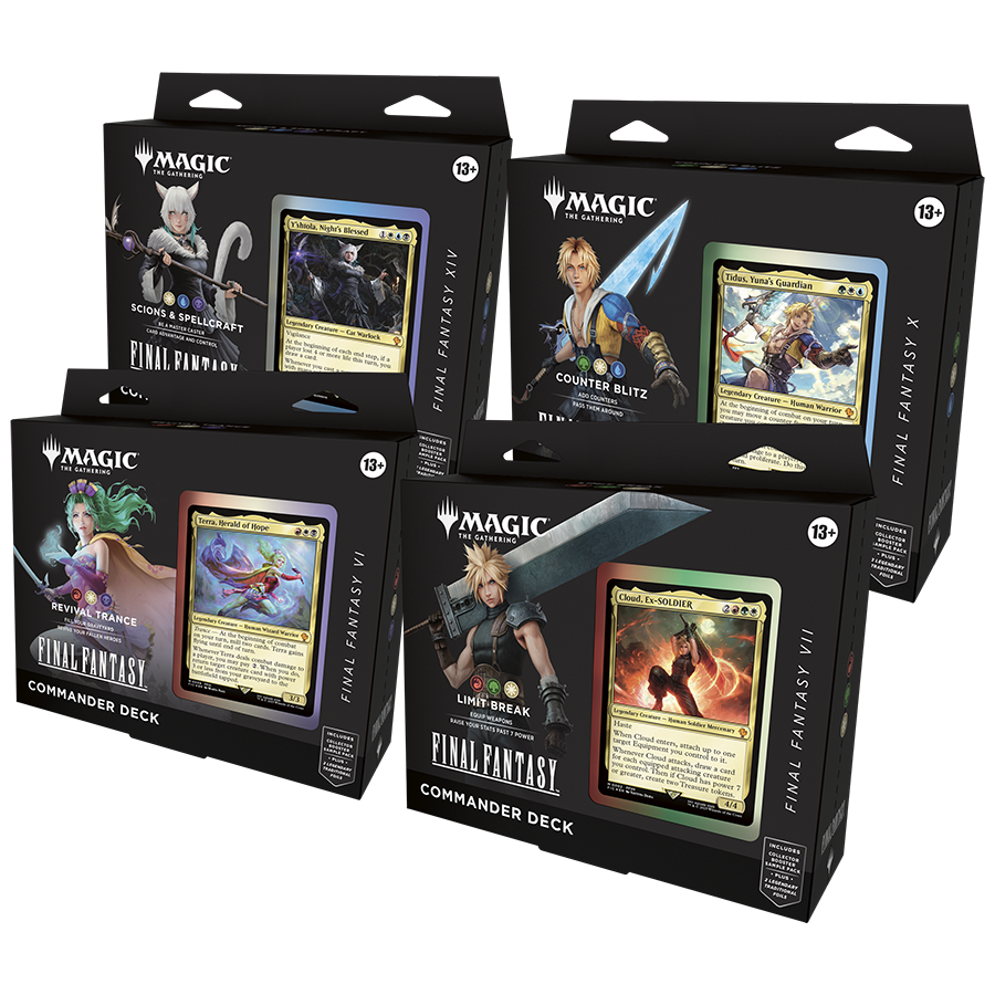 Magic: Universes Beyond: Final Fantasy Commander Deck Case (Set of 4 decks)