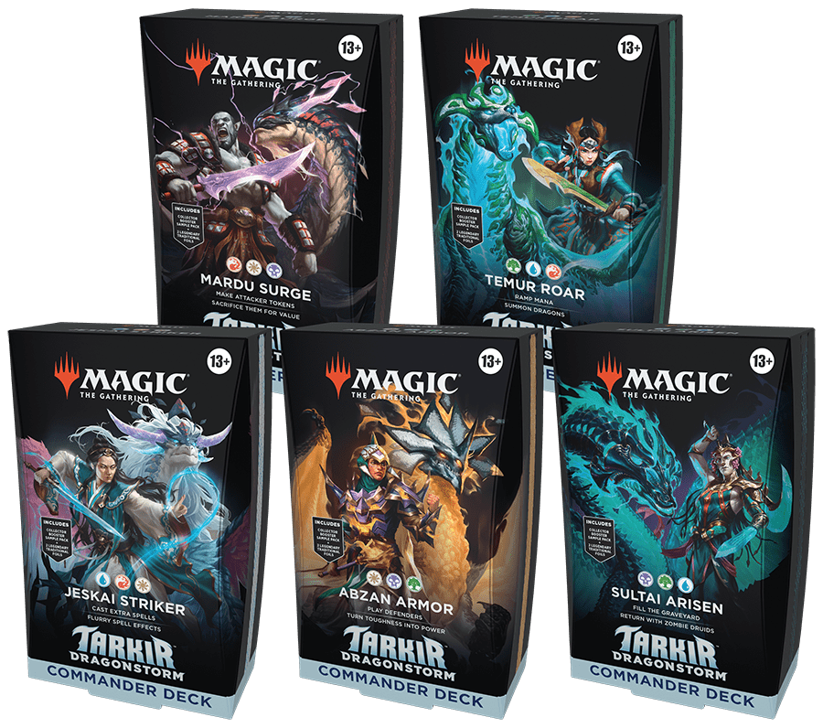 MTG Tarkir: Dragonstorm Commander Decks -Set of 5-