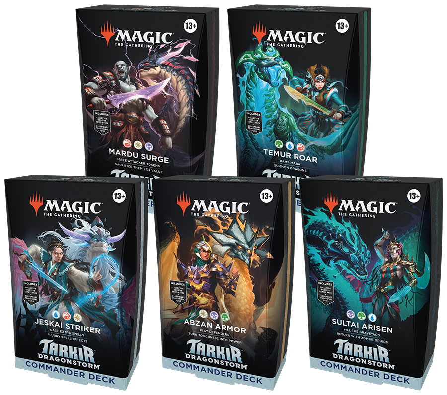 Magic: The Gathering - Tarkir: Dragonstorm Commander Deck Case (Set of 5 decks)
