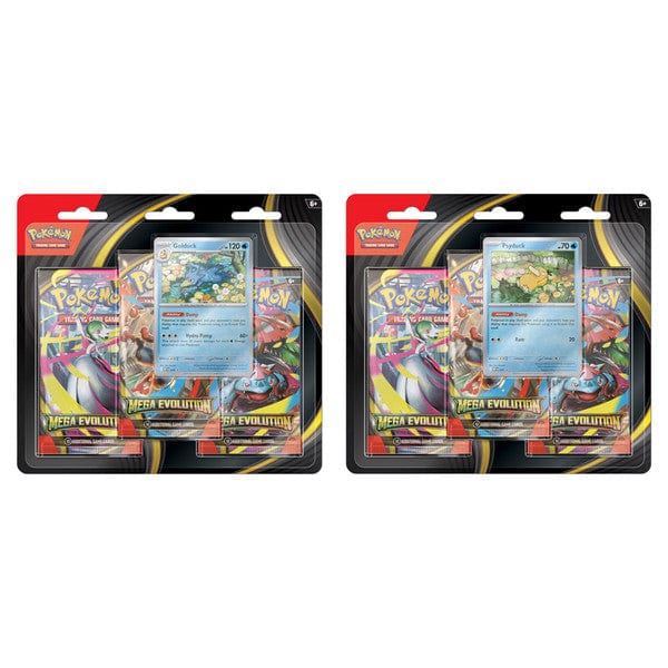 Pokemon Mega Evolution ME01 -Set of 2- [Psyduck/Golduck] 3-Pack Blister