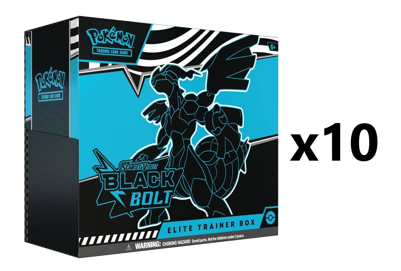 Pokemon Black Bolt SV10.5 Elite Trainer Box [x10] Sealed Case