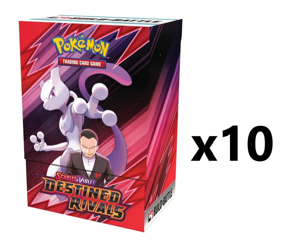 Pokemon Destined Rivals SV10 Build & Battle [x10] Sealed Display