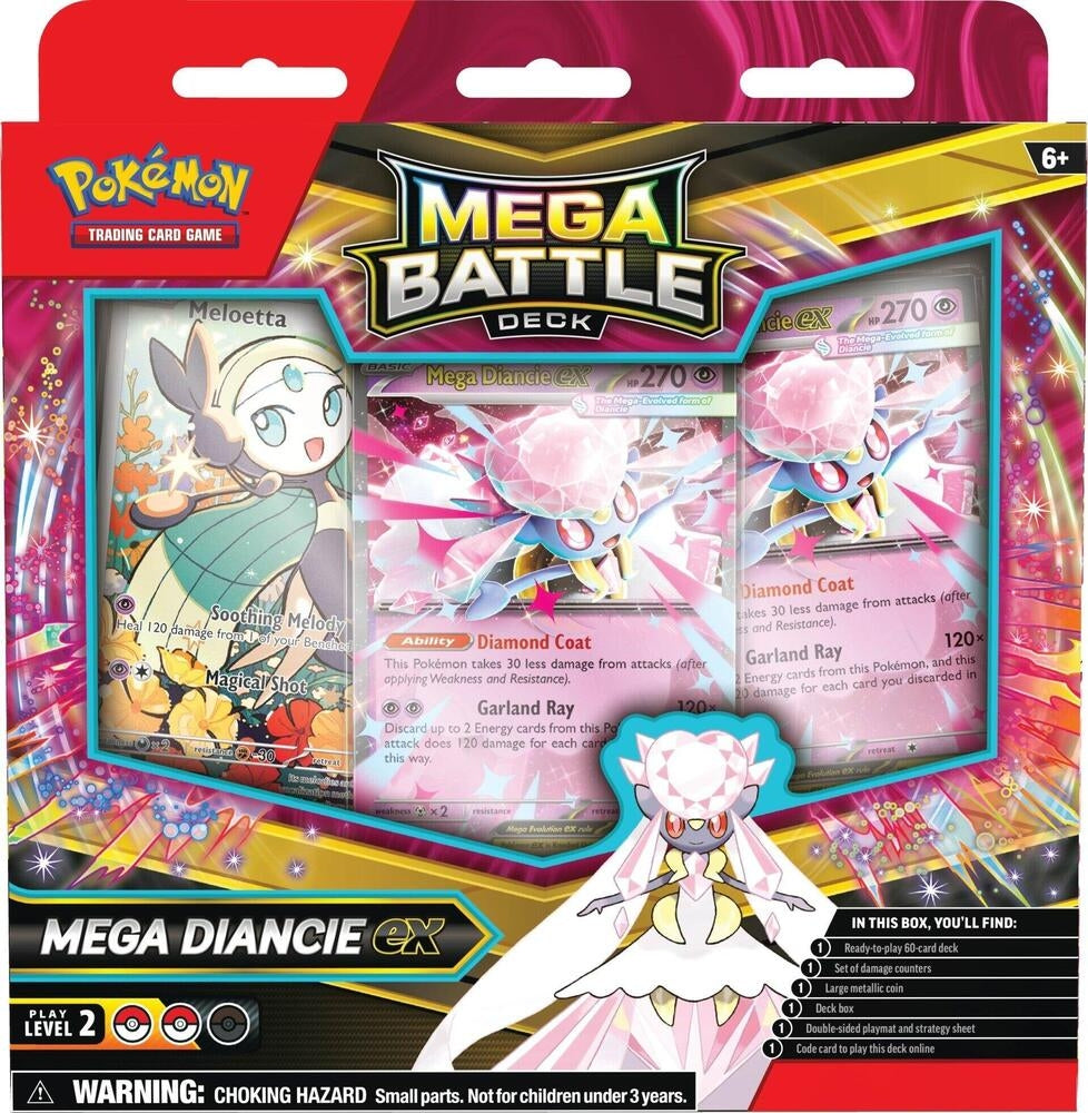 Pokemon TCG: Mega Battle Deck Case -  Mega Diancie ex