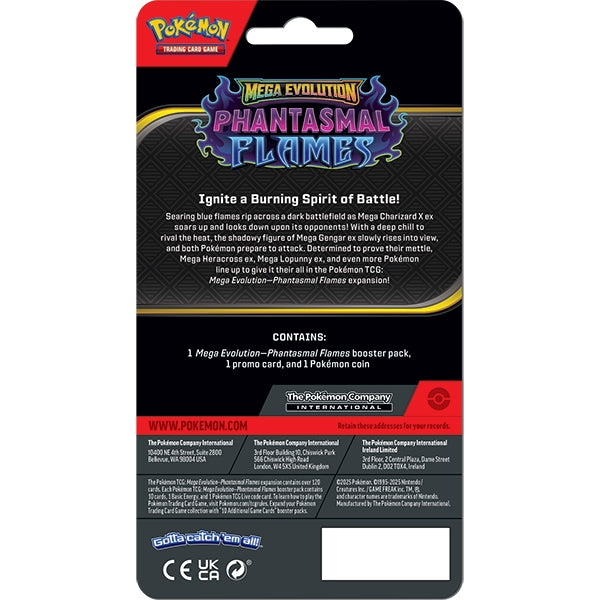 Pokemon TCG: Mega Evolution 02 - Phantasmal Flames- Checklane Blister (Cottonee) (presale)