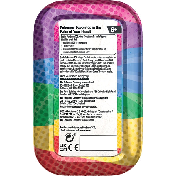 Pokemon TCG: Mega Evolution 2.5 - Ascended Heroes Mini Tin (presale)