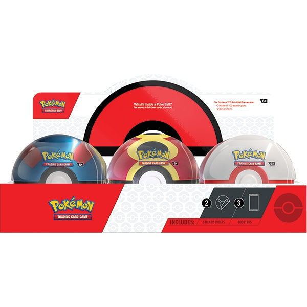 Pokemon TCG: Poke Ball Tin Display (6) (Q4 2025) (presale)