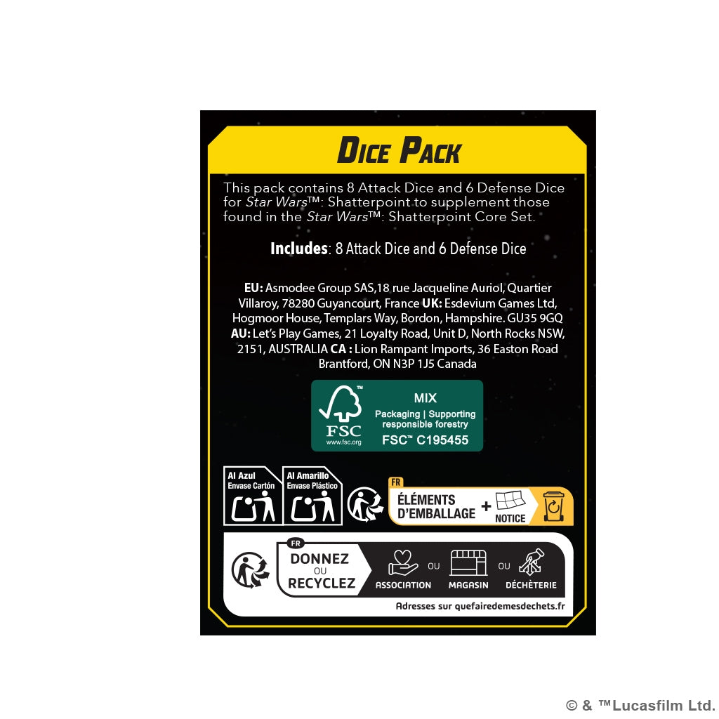Star Wars: Shatterpoint - Dice Pack (SWP99)