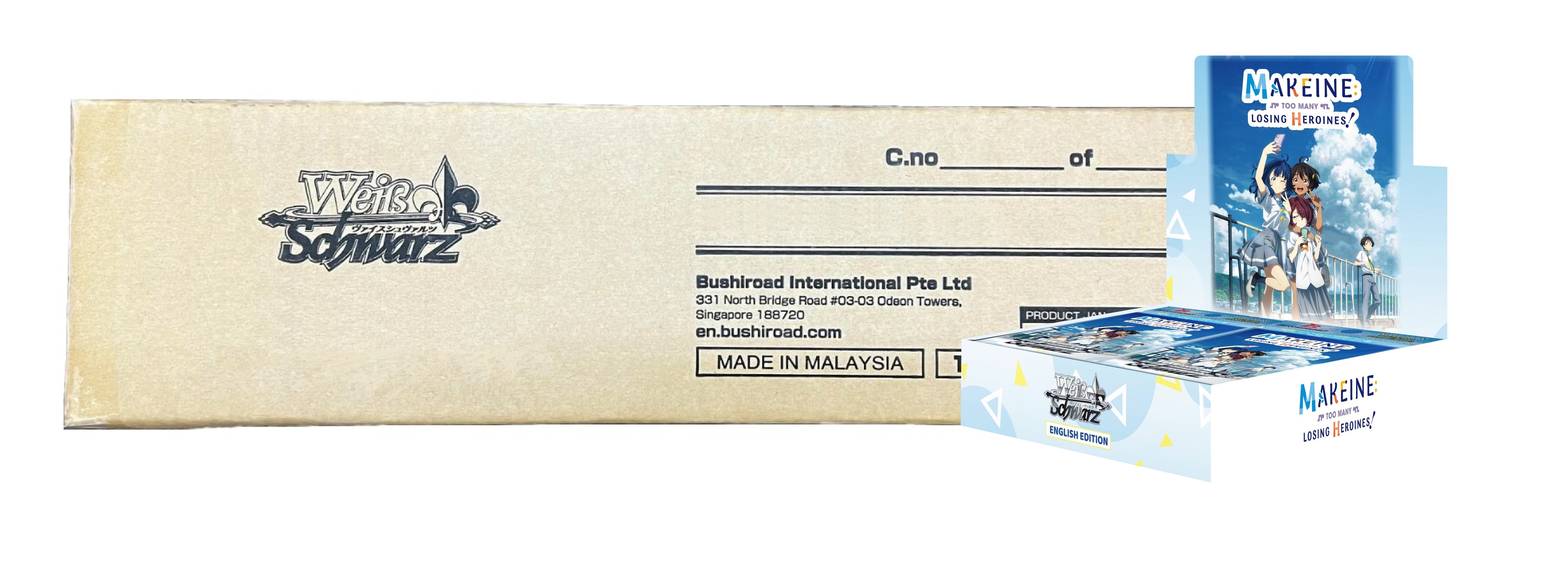 Weiss Schwarz: Makeine - Too Many Losing Heroines! (English) [x24] Booster Sealed Case