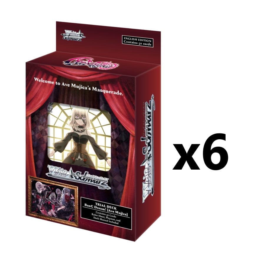 Weiss Schwarz: BanG Dream! Ave Mujica (English) Trial Deck+ [x6] Sealed Display