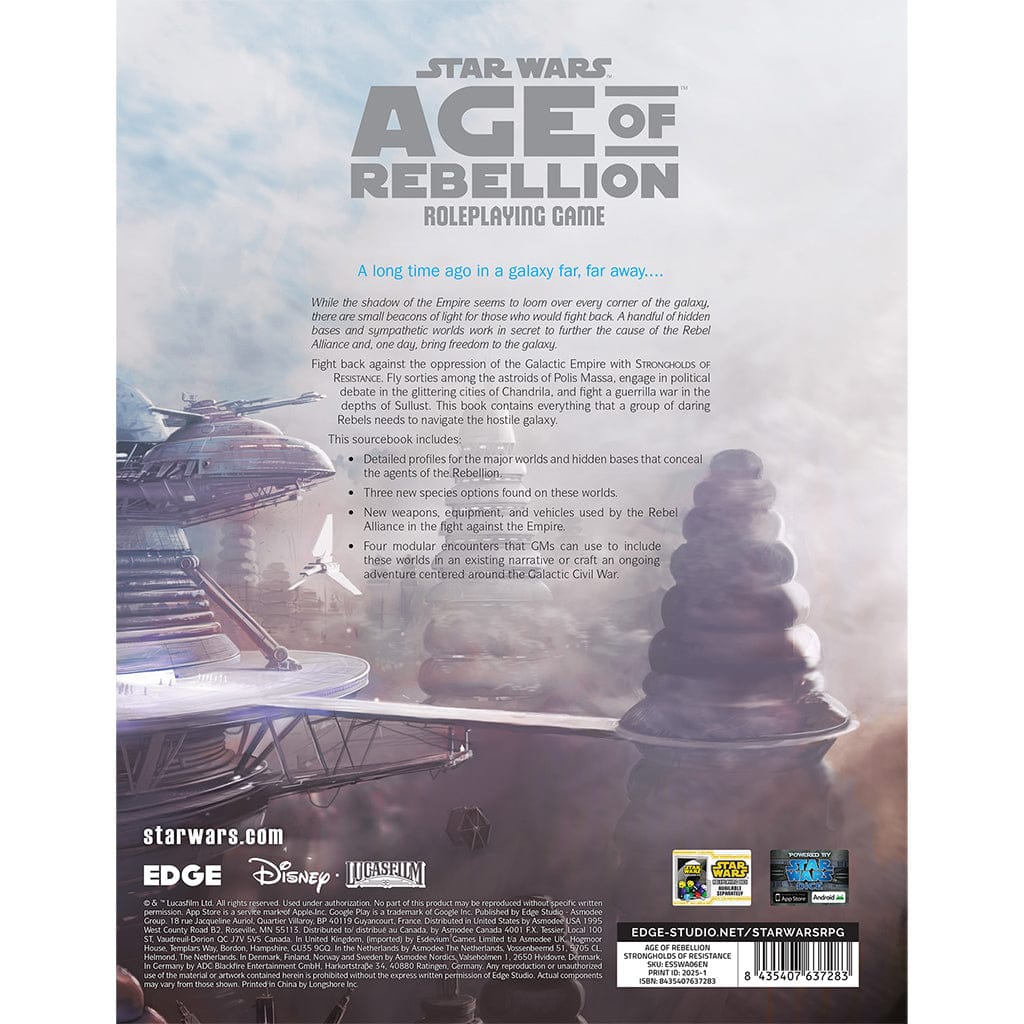 Star Wars: Age of Rebellion - Strongholds of Resistance