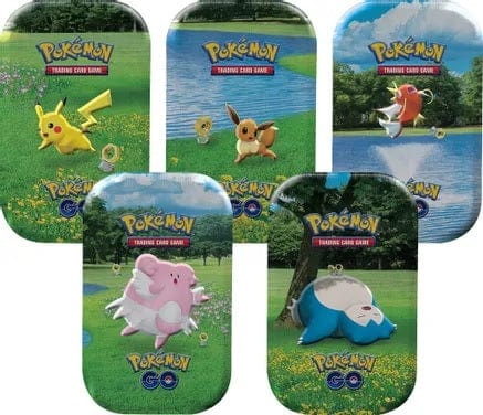 Pokemon GO Mini Tins (Set of 5 - Pikachu, Eevee, Magikarp, Snorlax, Blissey)
