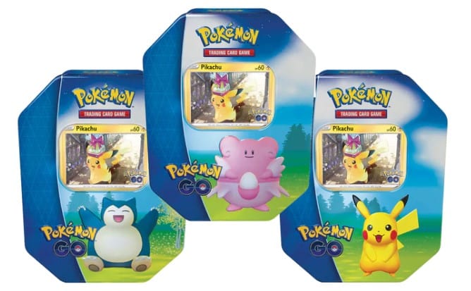 Pokemon GO Tins (Set of 3 - Snorlax, Blissey, Pikachu)