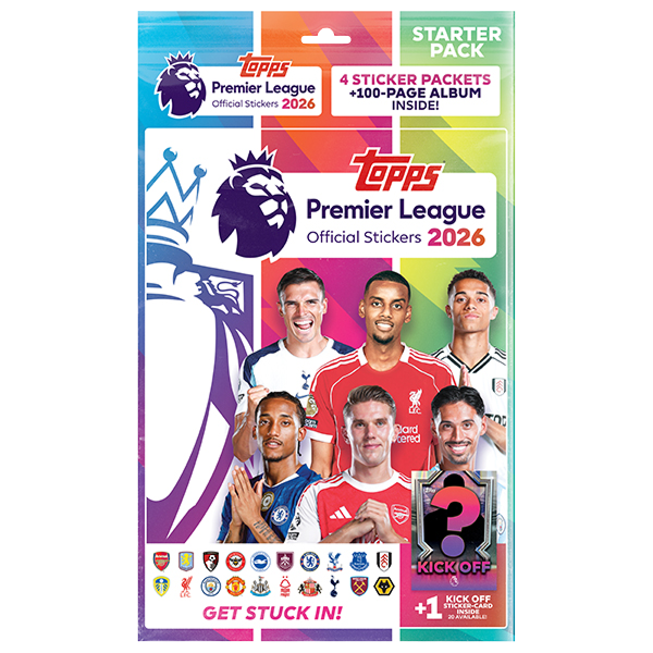 Topps - 2026 Premier League Football (Soccer) Official Sticker Collection - Starter Pack