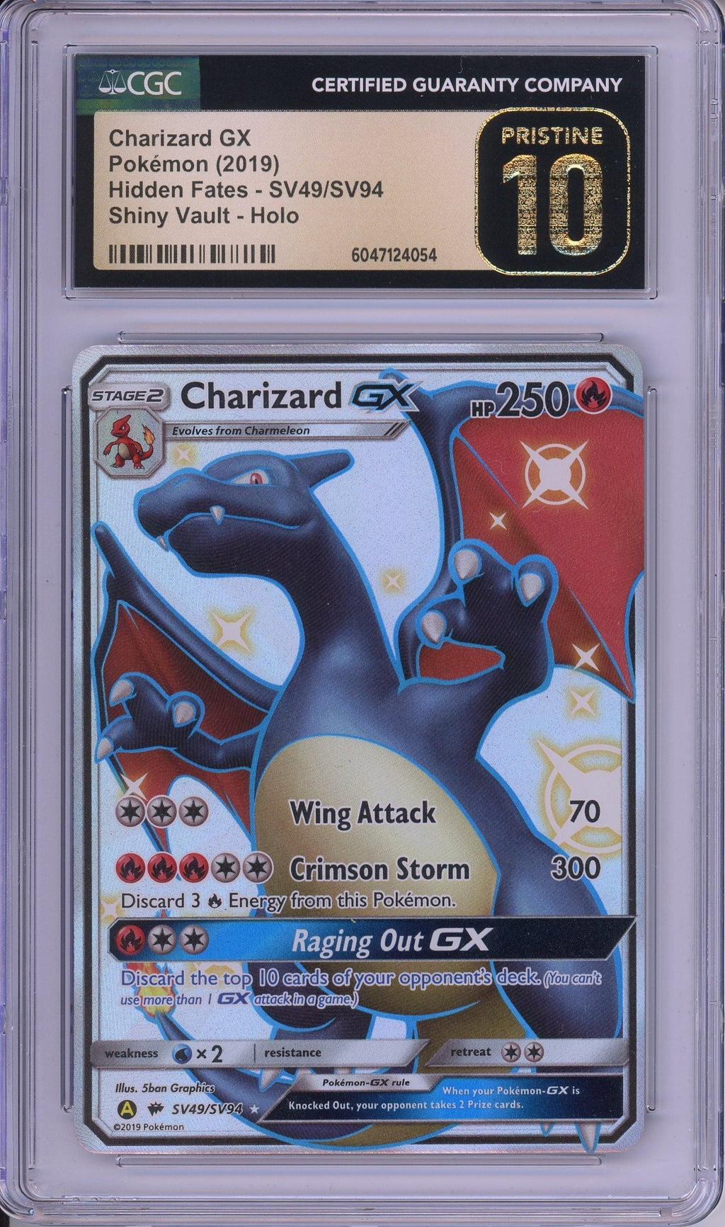 Pokemon Graded: Charizard GX CGC Pristine 10