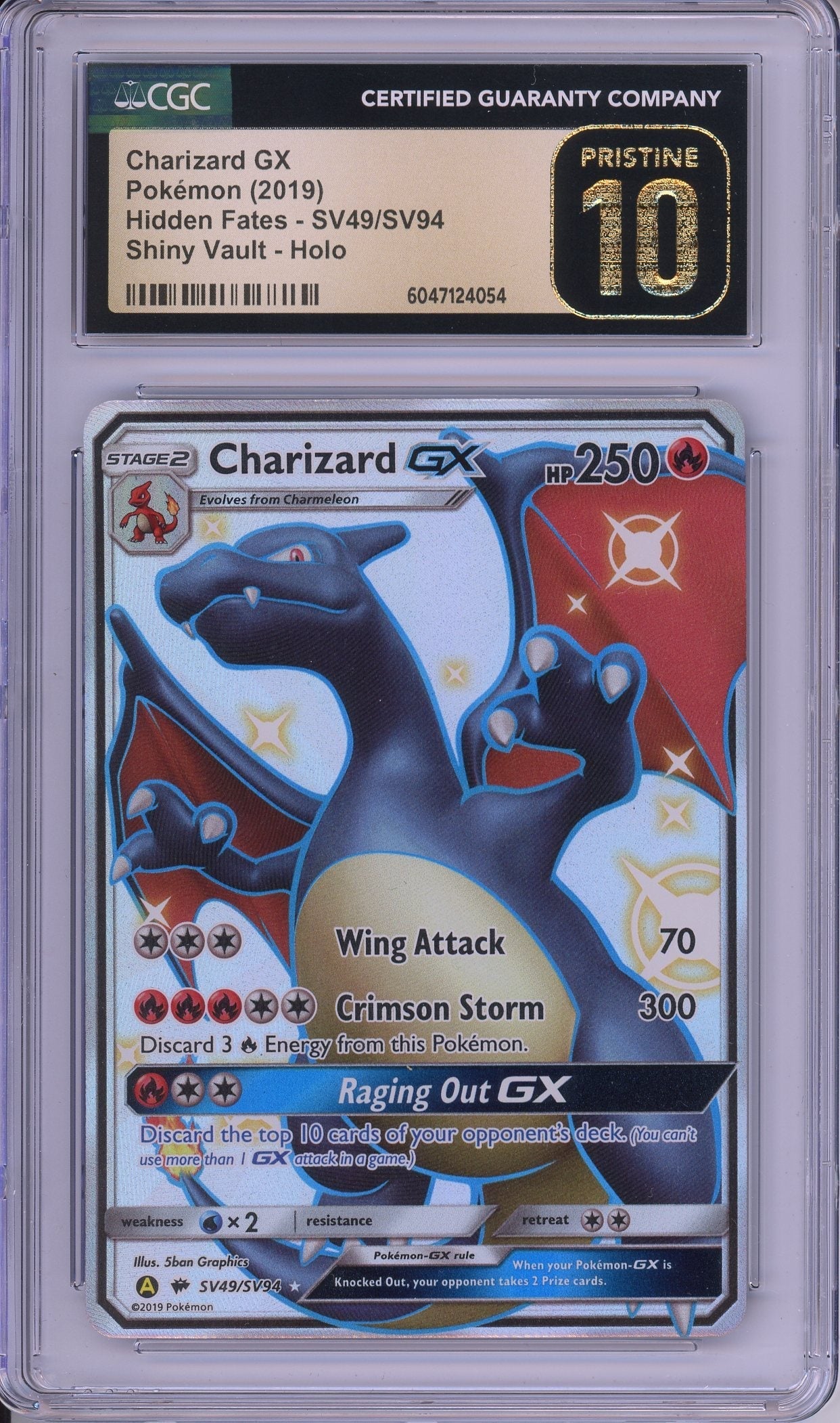Pokemon Graded: Charizard GX CGC Pristine 10