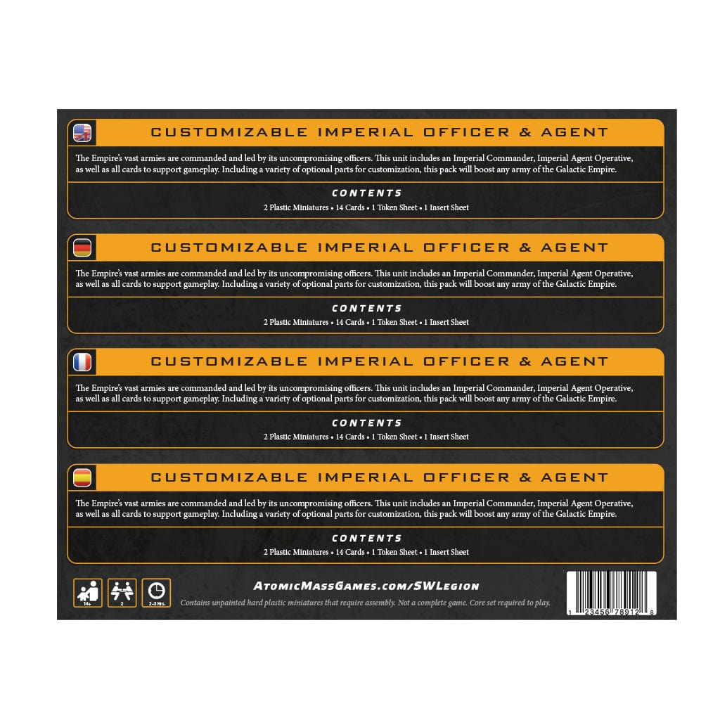 Star Wars: Legion - Customizable Imperial Officer & Agent