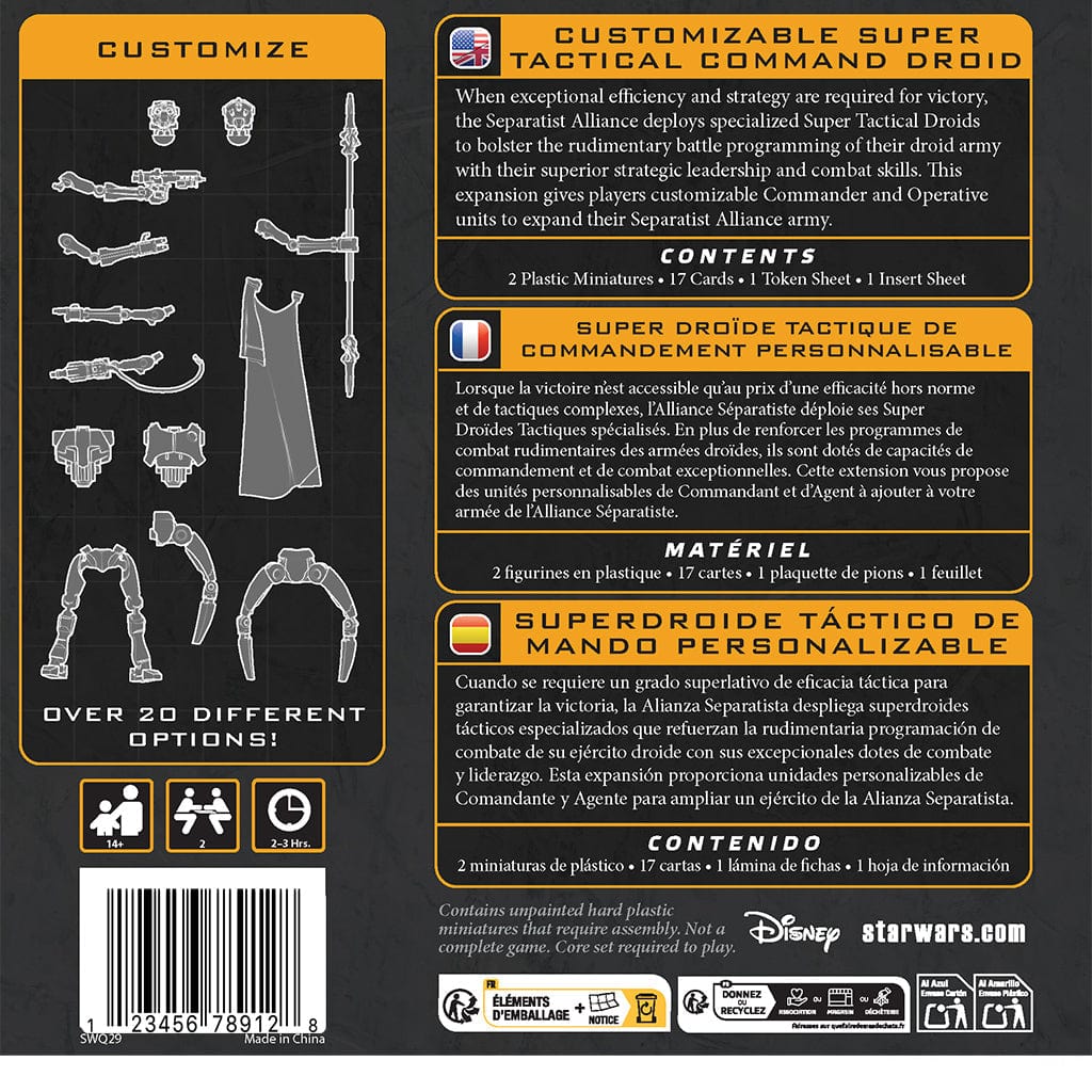 Star Wars: Legion - Customizable Super Tactical Command Droid