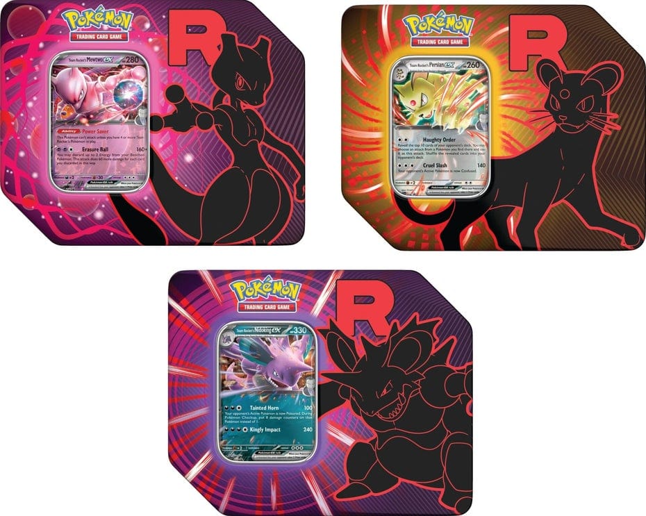 Pokemon Team Rocket -Set of 3- Tins